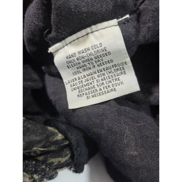 Rare Denim & Supply Ralph Lauren Dark Floral Puff Sleeve Wrap Dress ASO Sz XL - Picture 11 of 11